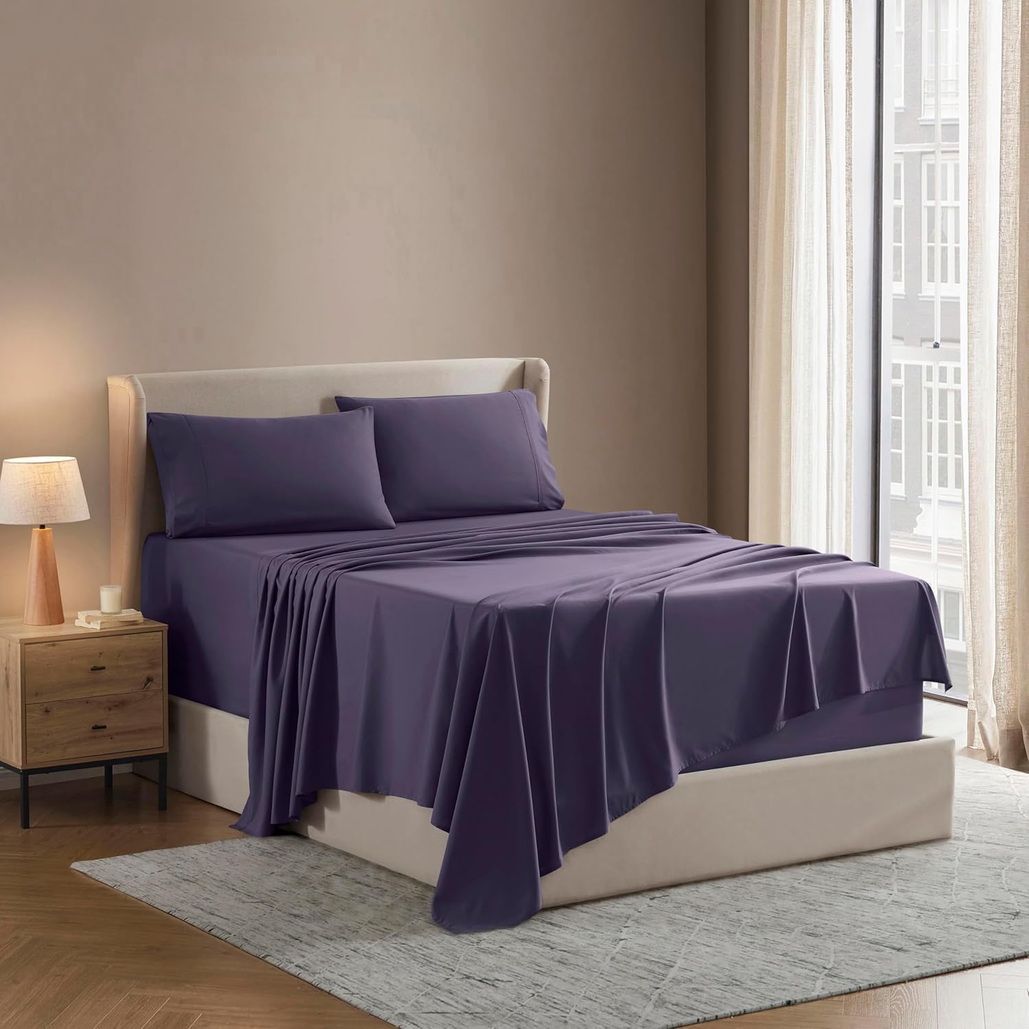 California King Sheet Set - Ultra-Soft Microfiber Bedding