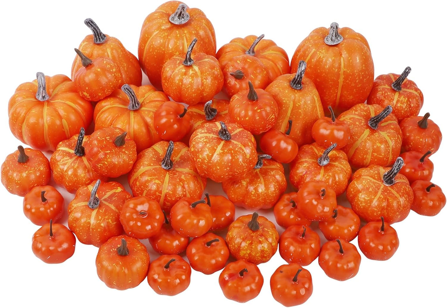 Assorted Size Artificial Pumpkins for Fall Decorations and More