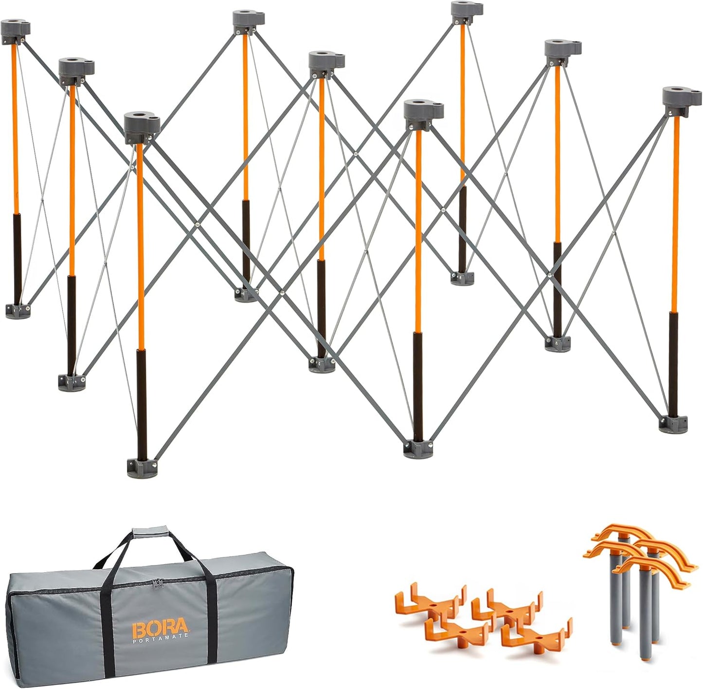 Bora Centipede 30in Folding Work Table Set for Heavy Duty Use