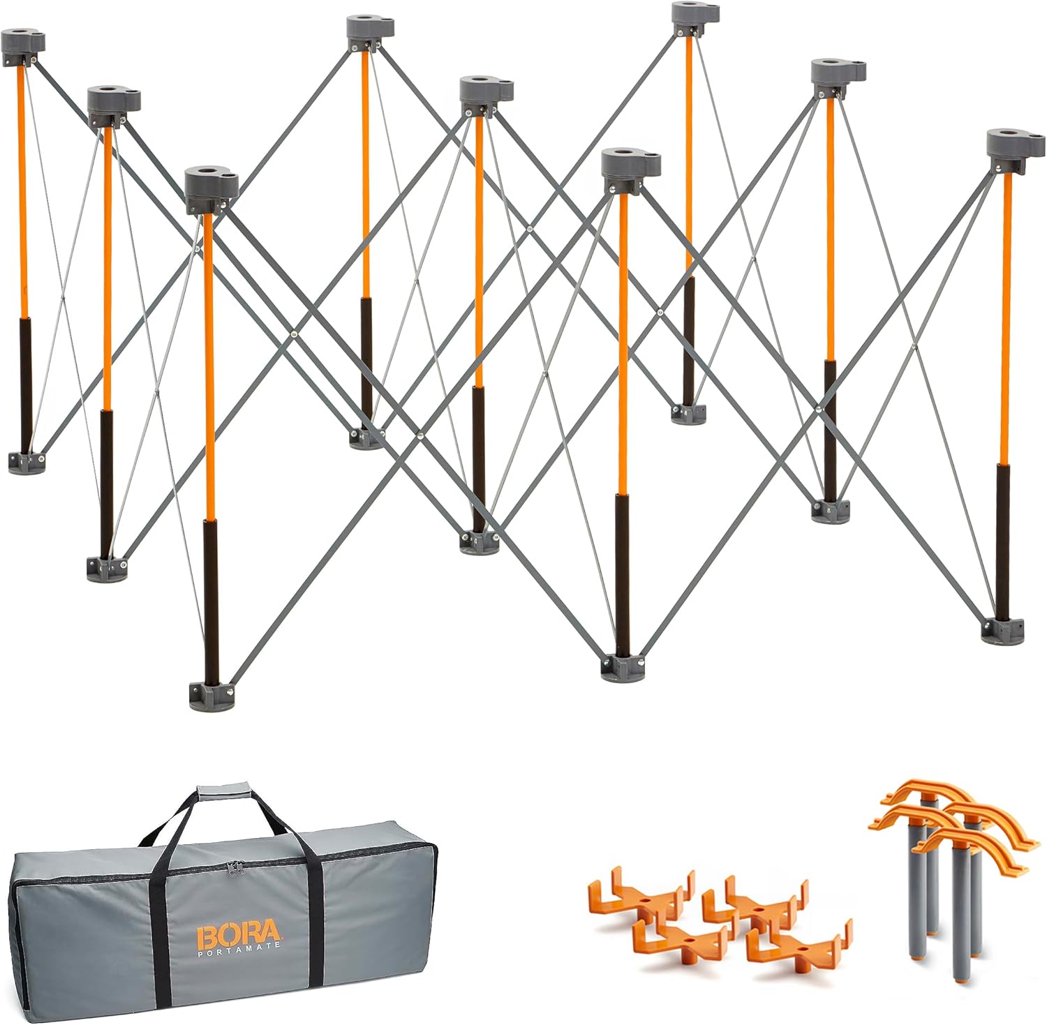 Bora Centipede 30in Folding Work Table Set for Heavy Duty Use