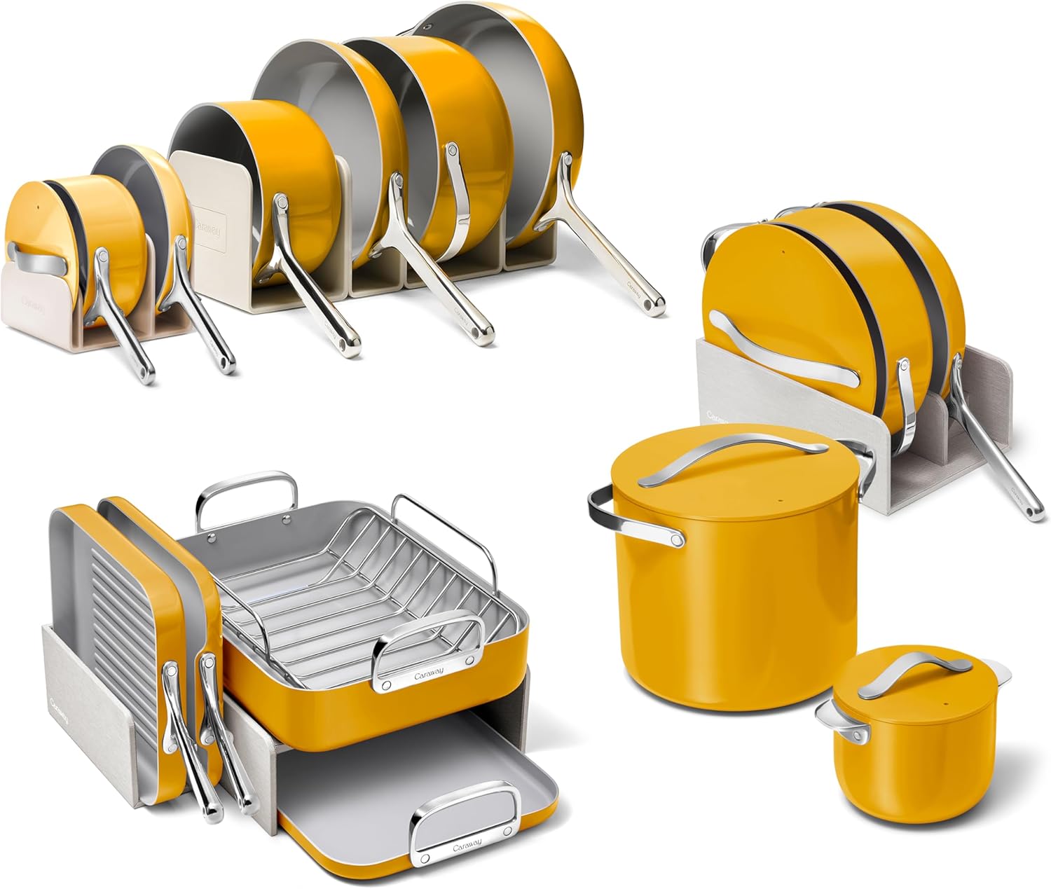 Caraway 31-Piece Ceramic Cookware Bundle for Every Kitchen