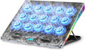 Gaming Laptop Cooling Pad with 15 Fans and RGB Lights - Ergonomic