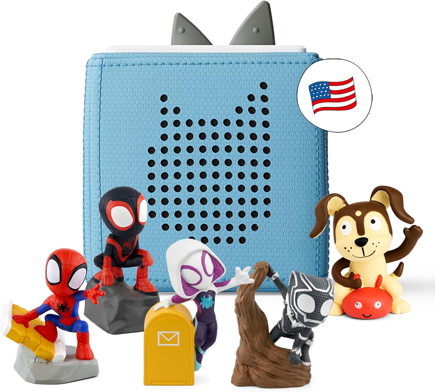 Toniebox 1 Audio Player Starter Set for Kids - Light Blue Fun