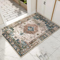 Collive Indoor Door Mat Retro Floor Mat - Low-Profile Non-Slip Doormat