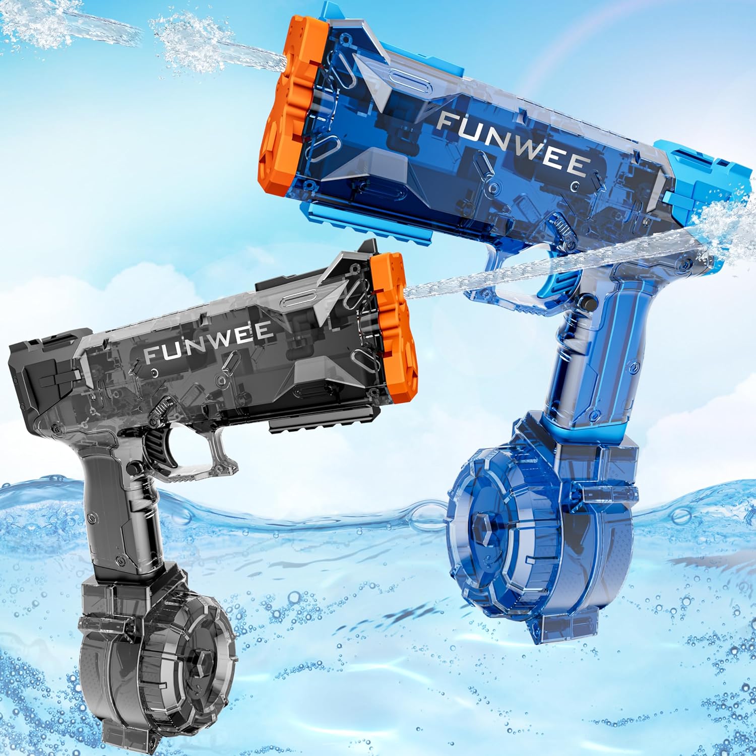 Powerful Electric Water Guns for Kids and Adults - 2 Pack