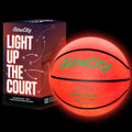 GlowCity LED Red Glow Basketball - Night Game Fun!