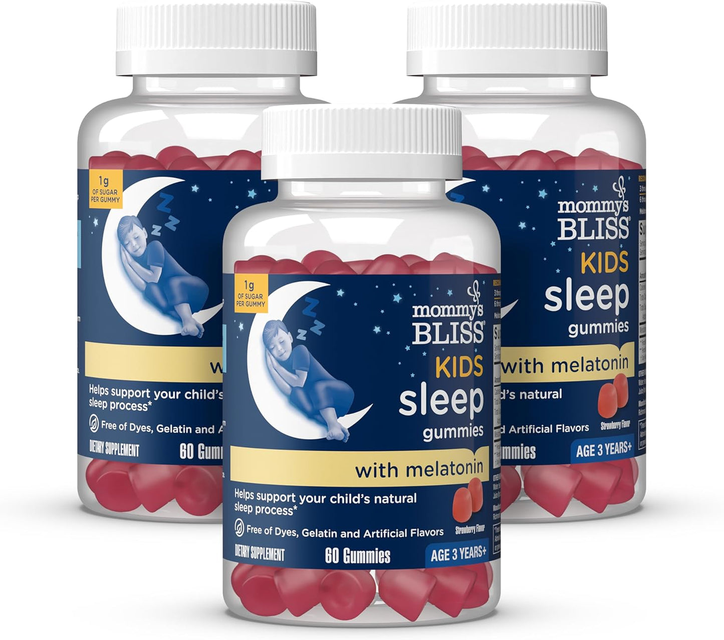 Mommy's Bliss Kids Sleep Gummies with Melatonin for Restful Sleep
