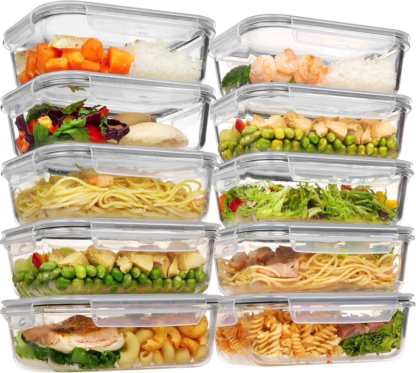 Vtopmart Glass Storage Containers: Meal Prep Made Easy