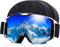 Snow Ski Goggles with Portable Case - OTG Anti-Fog UV Protection