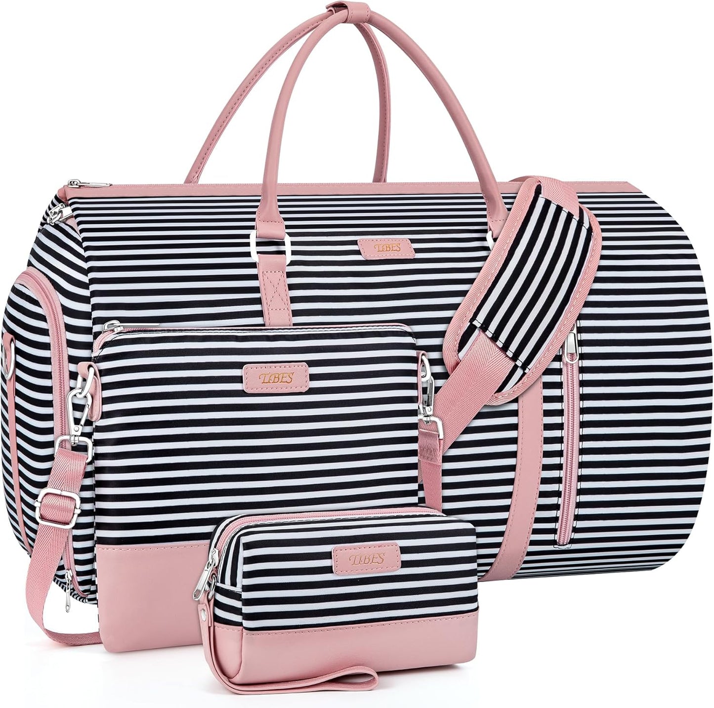 4pcs Convertible Garment Duffel Bag for Travel - 50L Carry On
