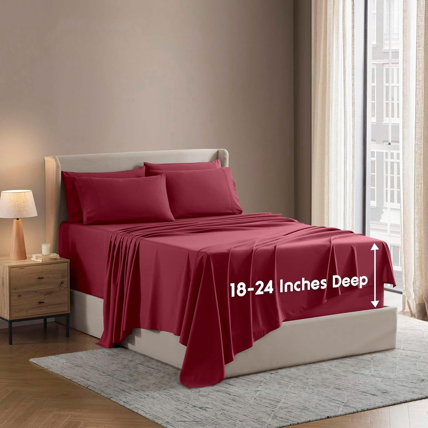 Nestl Extra Deep King Sheet Set - Breathable & Cooling Luxury
