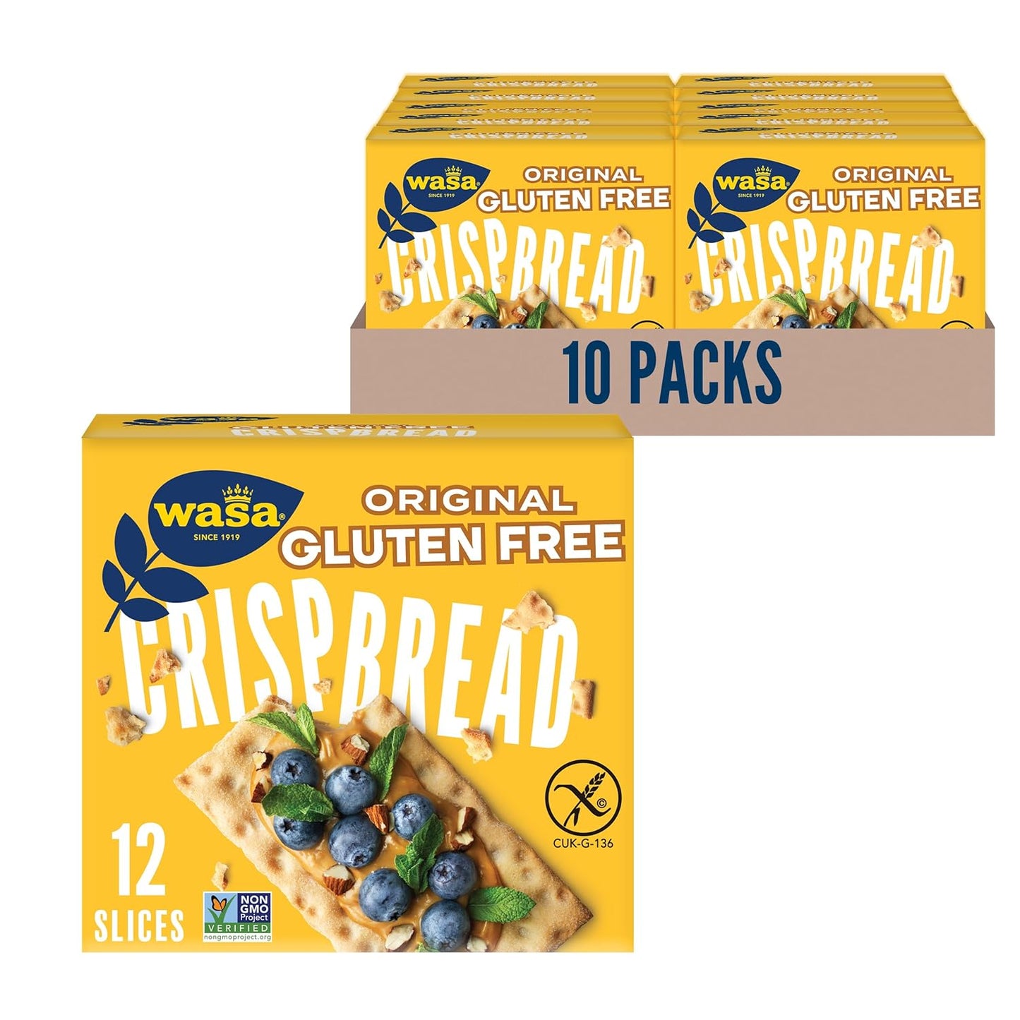 Wasa Gluten Free Original Crispbread - Delicious Crackers for All