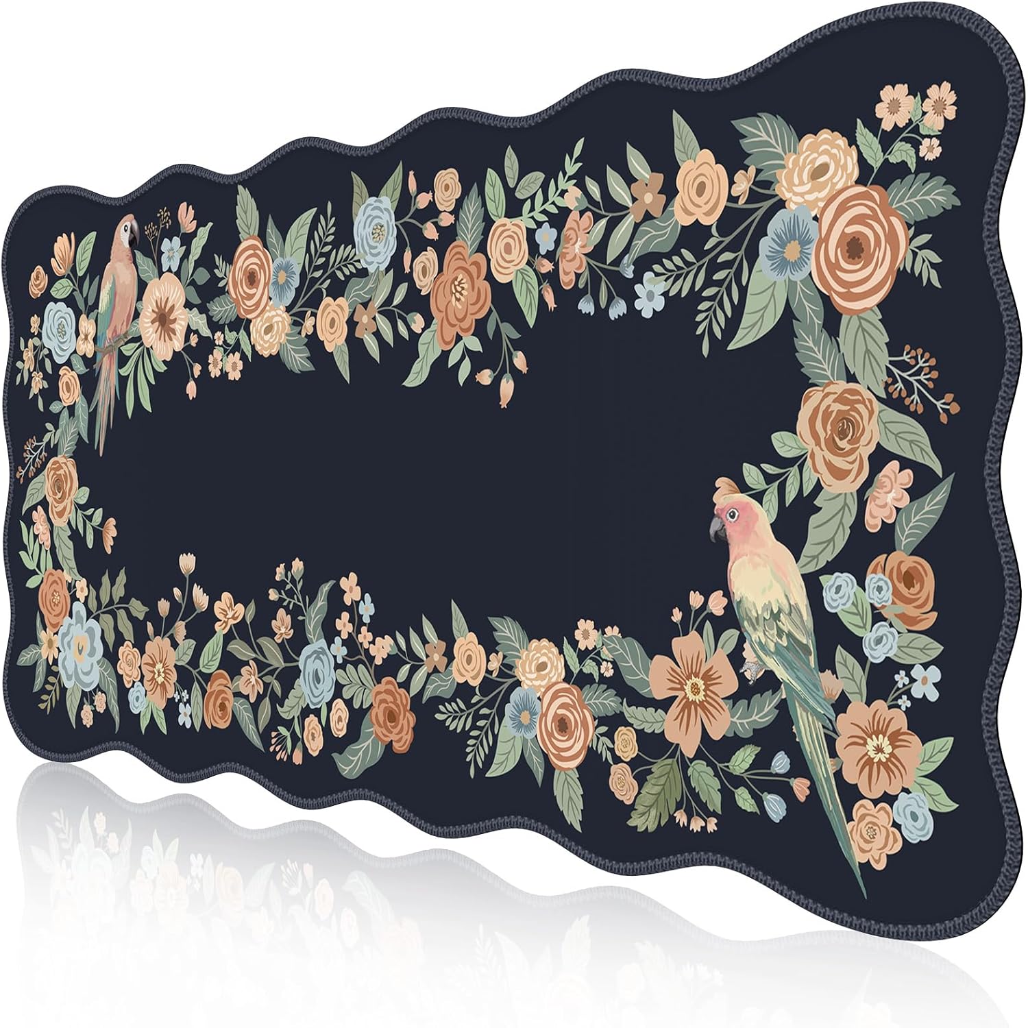 iCasso XXL Floral Desk Pad - Anti-Slip & Stylish Mat