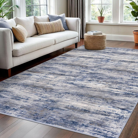 KOZYFLY Washable Area Rug 5x7 for Modern Living Spaces