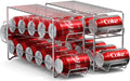 Soda Can Rack Beverage Dispenser 12 Can Organizer for Refrigerator