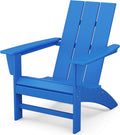POLYWOOD Modern Adirondack Chair Pacific Blue - Durable Outdoor Seat