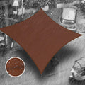 7 ft x 19 ft Brown Waterproof Rectangle Shade Sail - UPF50