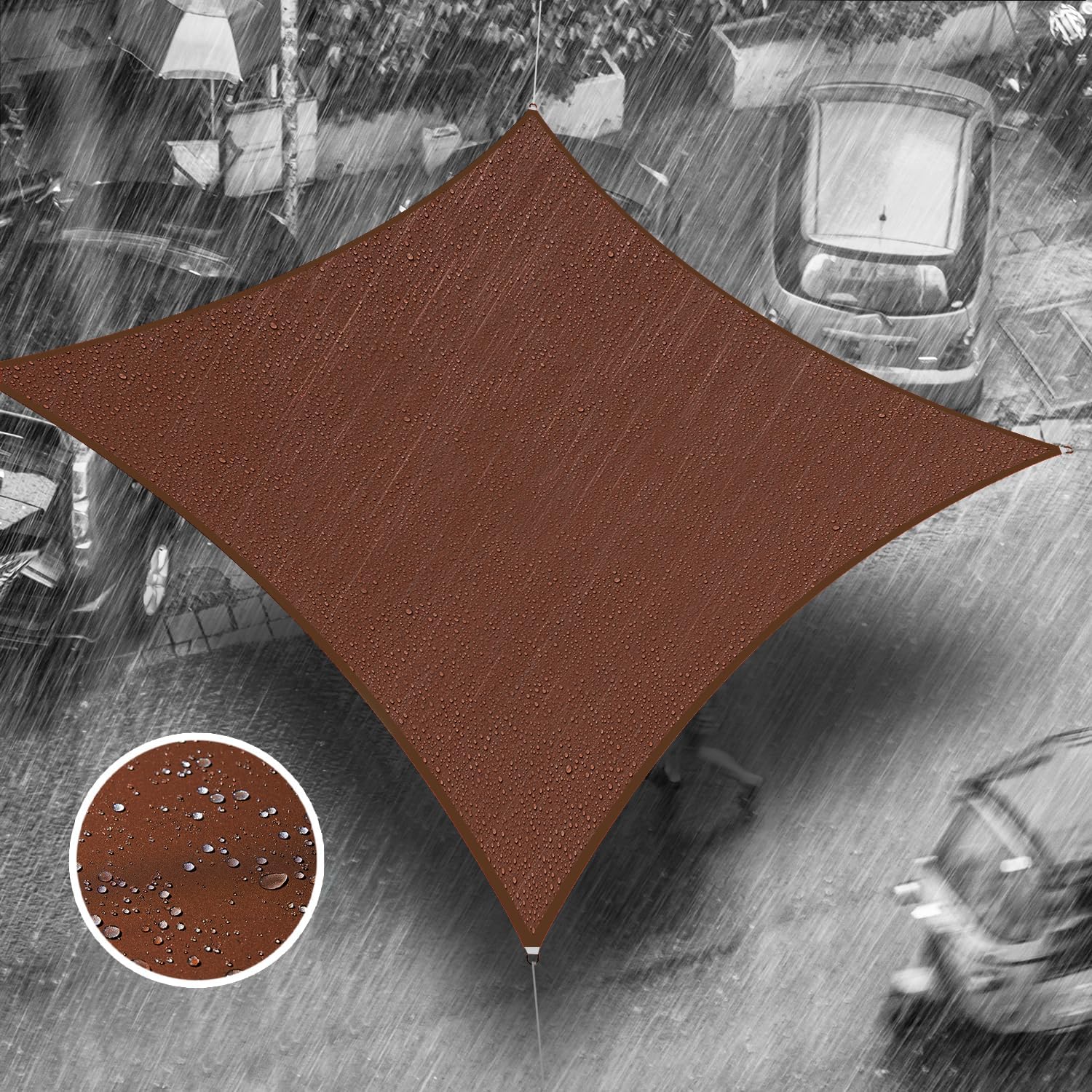 Royal Shade 7ft x 19ft Waterproof Sun Shade Sail for Outdoor Use