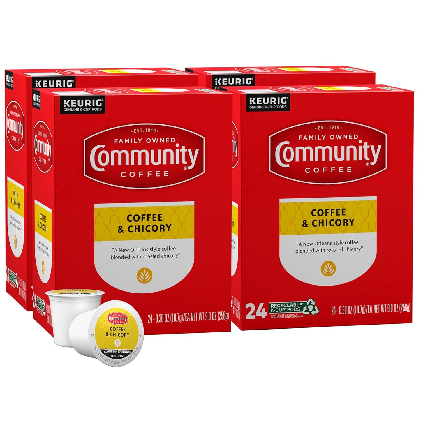 Community Coffee Pods, Rich Medium-Dark Roast