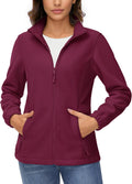 TACVASEN Women's Soft Fleece Jacket Lightweight Full Zip (Style CQPZ)