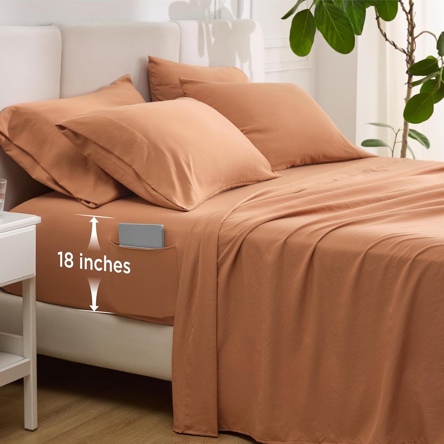 Bedsure Deep Pocket King Sheet Set for Ultimate Comfort