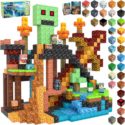 Magnetic Blocks Toys for Kids - 100 PCS Building Blocks Set