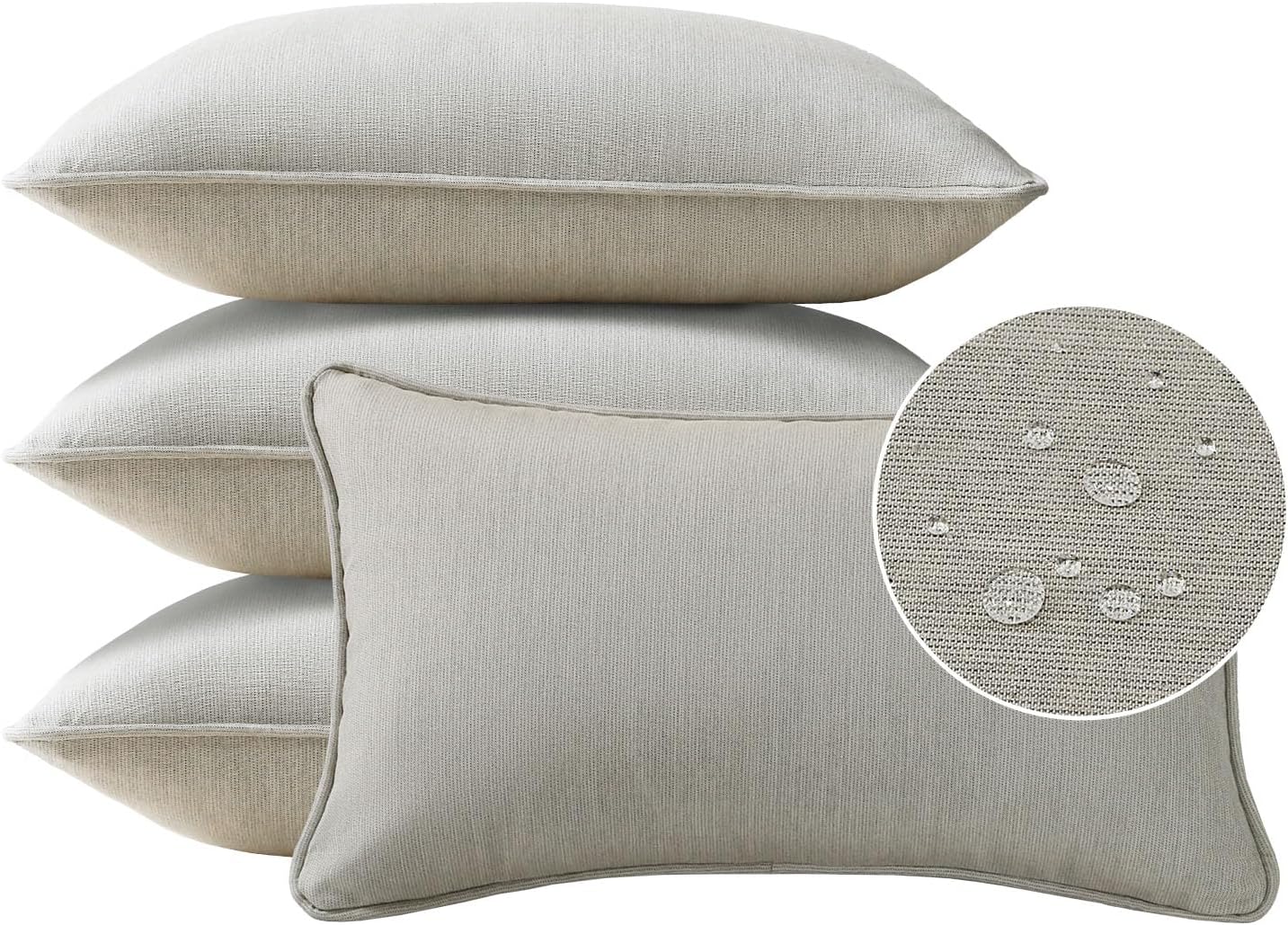 Sunbrella Decorative Outdoor Water Repellent Throw Pillows Set