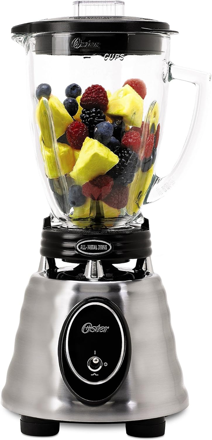 Powerful Oster Heritage Blender - 6-Cup Glass Jar