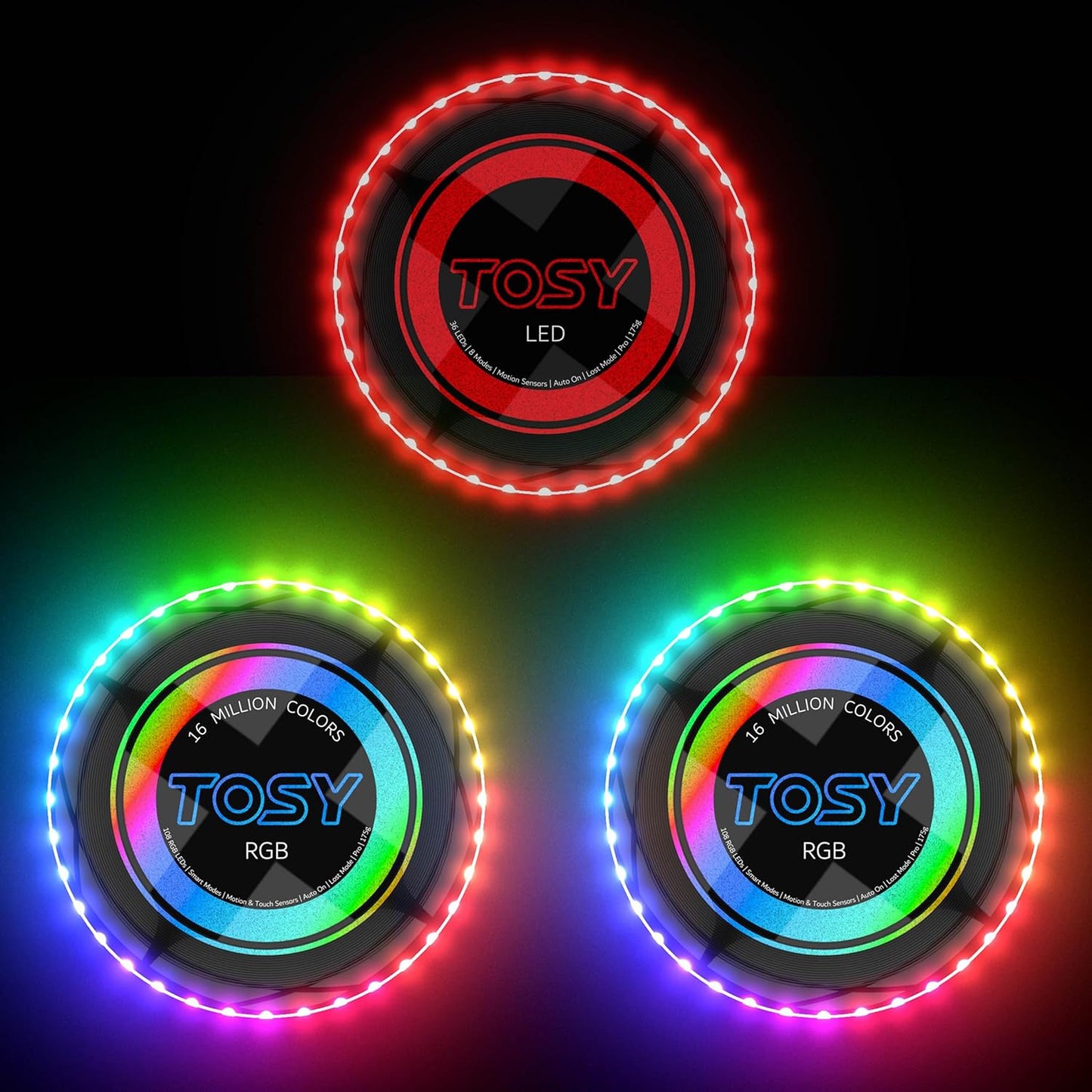 Ultimate Fun: TOSY RGB Frisbee - 108 LEDs!