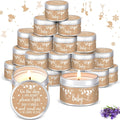 Lavender Scented Baby Shower Tealight Candles Set - 24 Pack