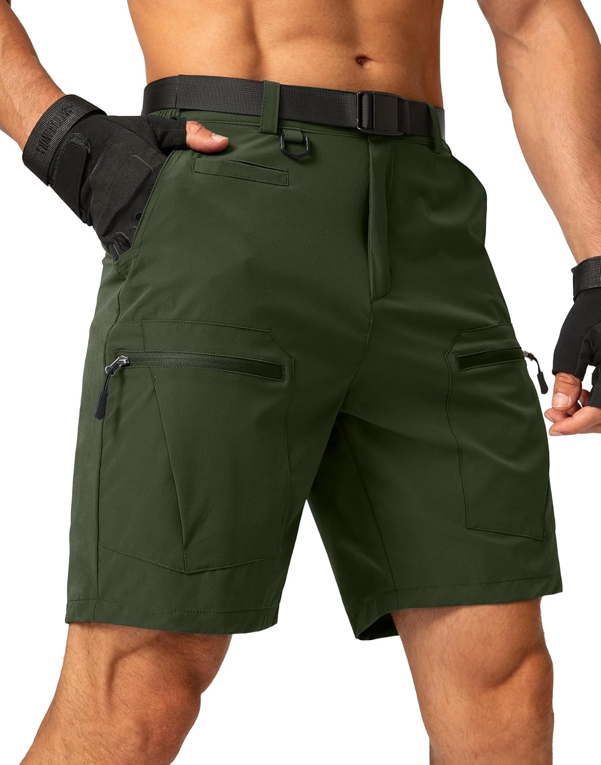 Men's Hiking Cargo Shorts Quick Dry Tactical Multi Pocket Gear