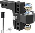 VNN Adjustable Trailer Hitch 6in Drop/Rise Dual Ball Mount