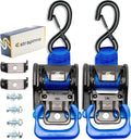 Strapinno Retractable Ratchet Straps 1 7/8 in x 4 ft - Heavy Duty Tie
