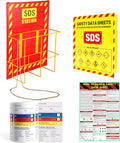 MSDS SDS Binder and Wall Station - Complete 3 in SDS Wall Kit