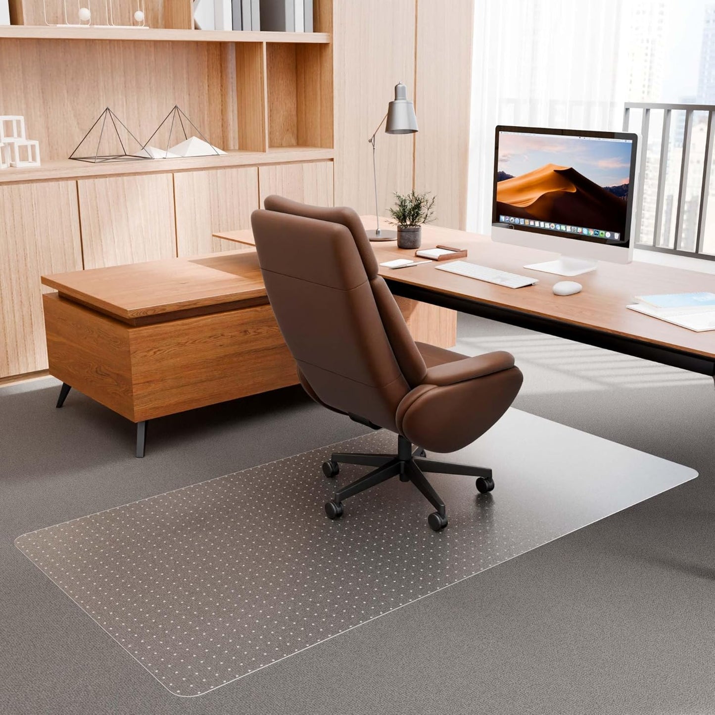 Smooth Glide: 36 x 72 Clear Carpet Chair Mat - 100pointONE