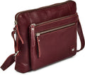Wise Owl Accessories Small Soft Pebbled Real Leather Crossbody