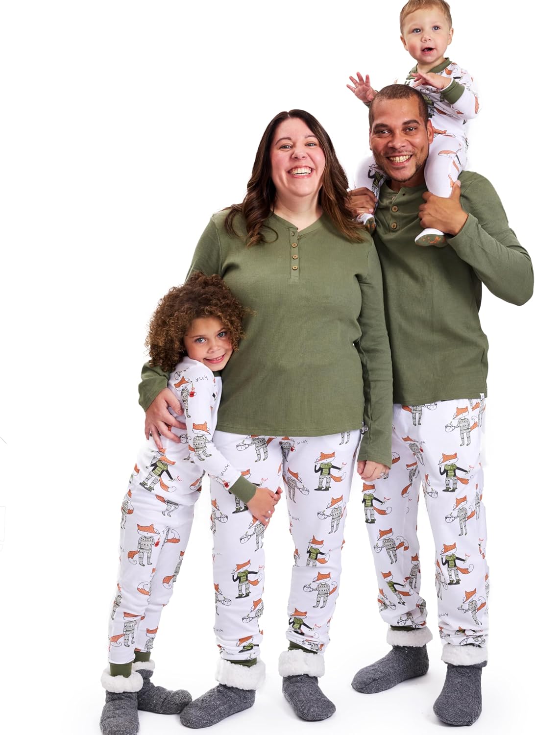 HonestBaby Family Matching Holiday Pajamas for Everyone