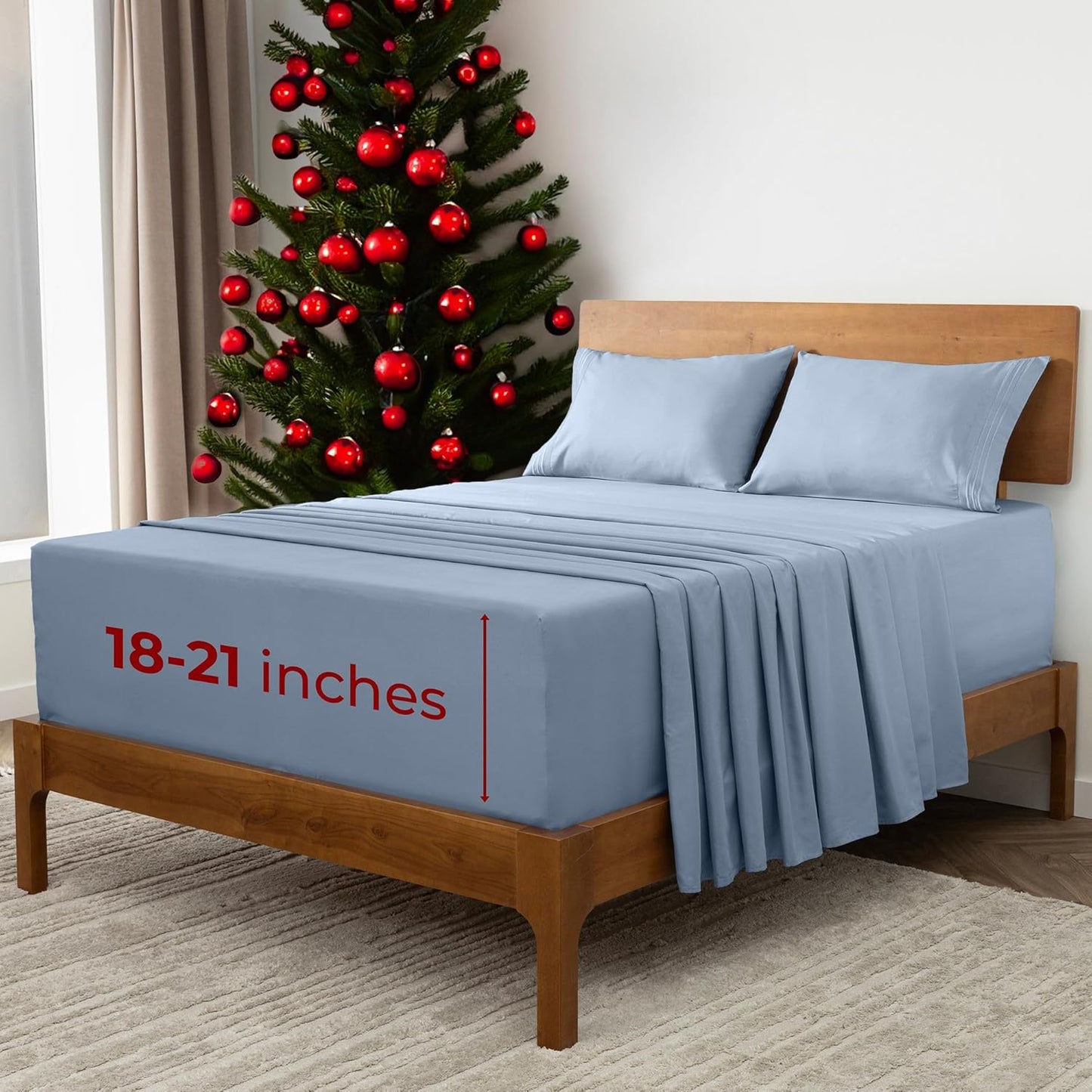 Mellanni Extra Deep California King Sheets for Ultimate Comfort