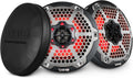 DS18 CF-65M 6.5in Marine Speakers with Integrated RGB Lights - Clear