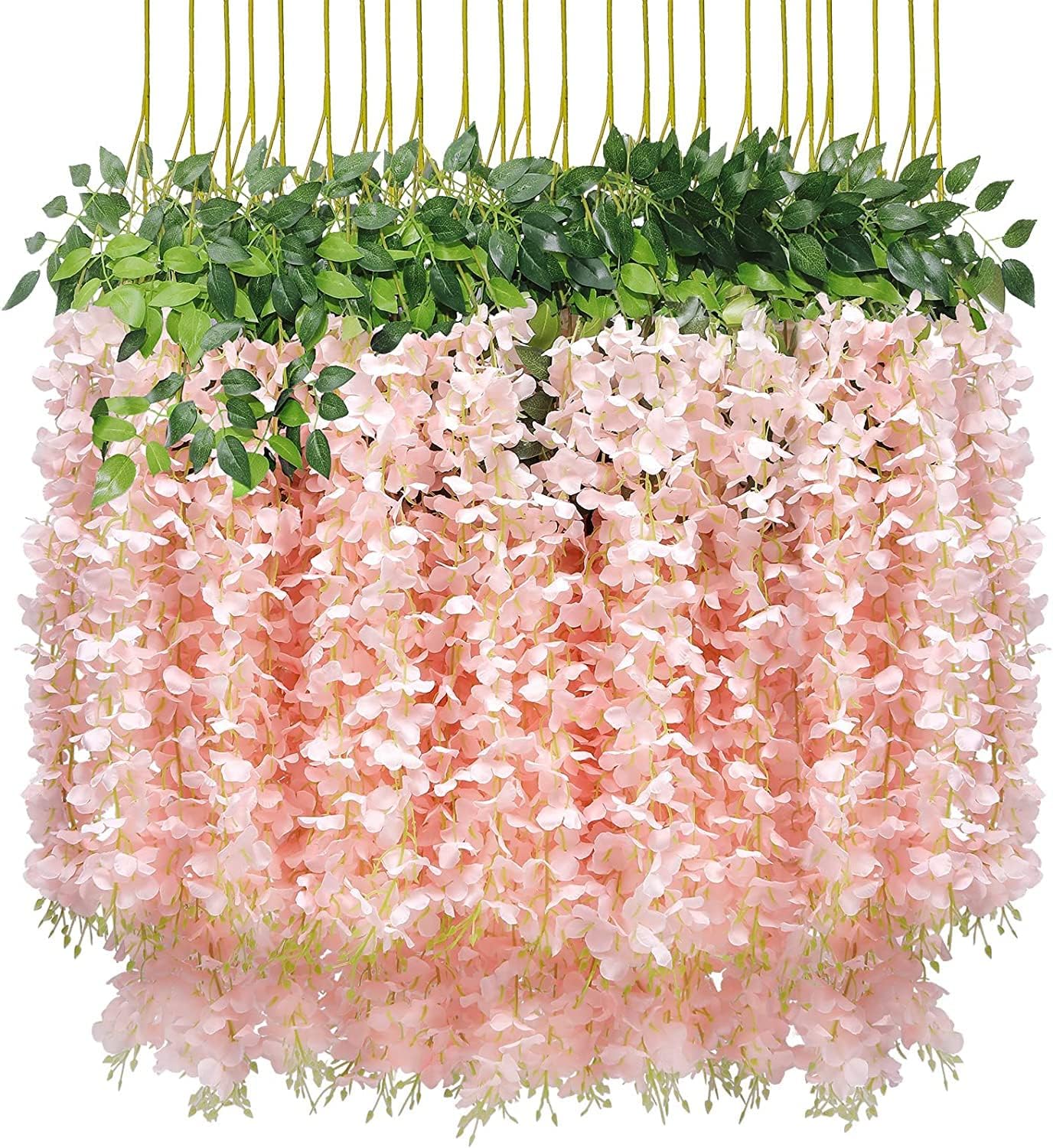 Artificial Fake Wisteria Vine Garland for Home Wedding Decor