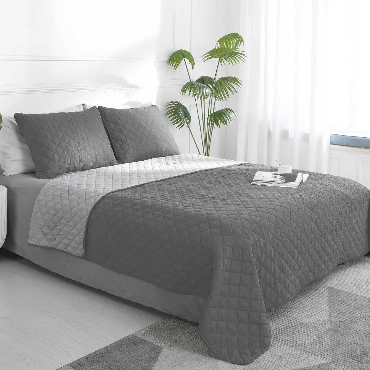 Easy-Going Queen Plus Size Reversible Quilt Set Review