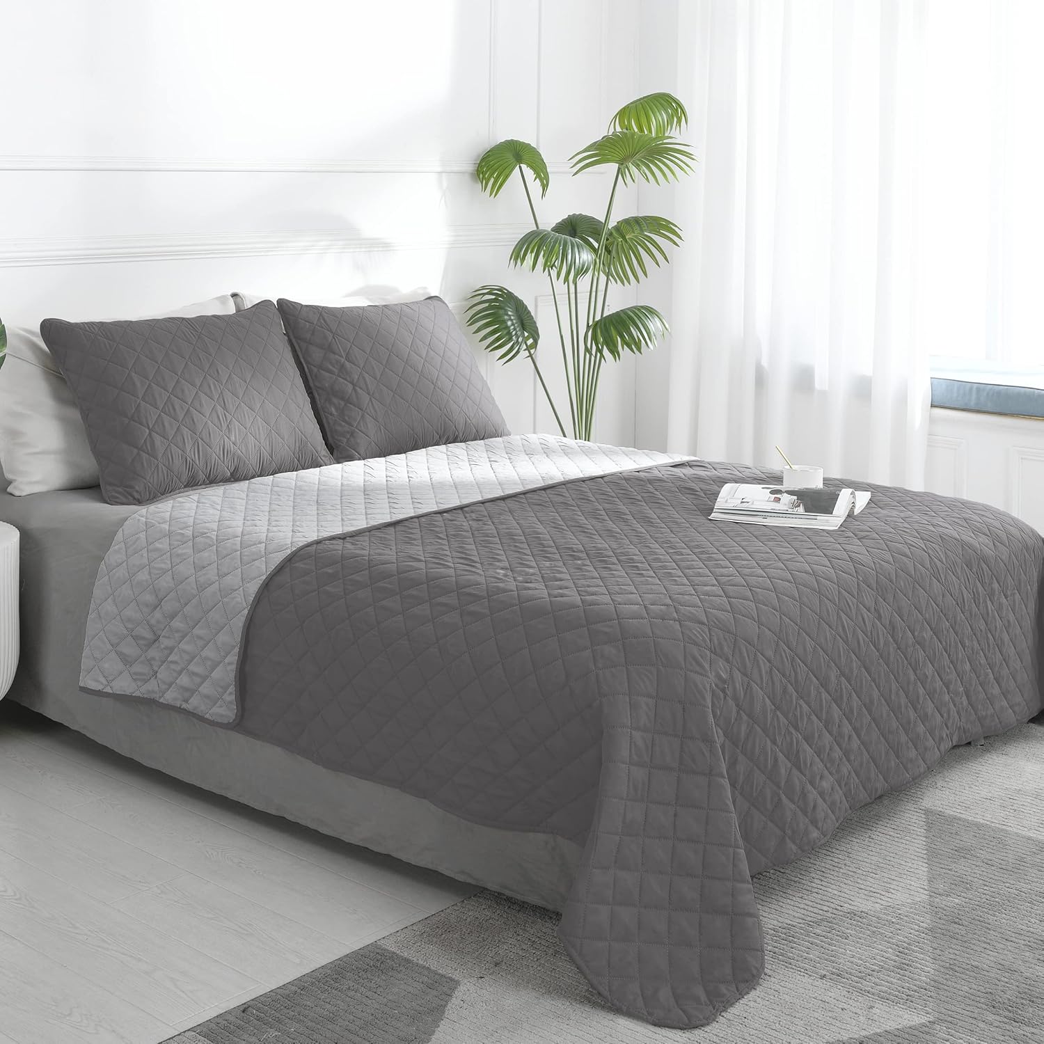 Easy-Going Queen Plus Size Reversible Quilt Set Review