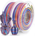Silk Multicolor PLA Filament Bundle 1.75mm 2kg - Vibrant Fast Color