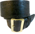 Merry Christmas to All Genuine Tooled Leather Santa Belt - Top Grain