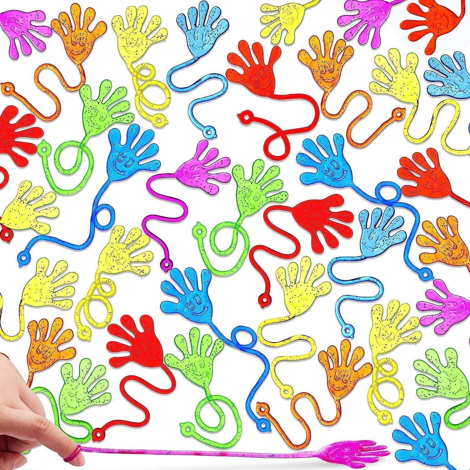 48Pcs Sticky Hands Party Favors for Kids - Extreme Stretch Fun!