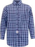 BOCOMAL FR Plaid Flame Resistant Work Shirt - Lightweight Protection 2