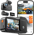 WOLFBOX X5 3-Channel 4K HDR Dash Cam - Clear Night Vision