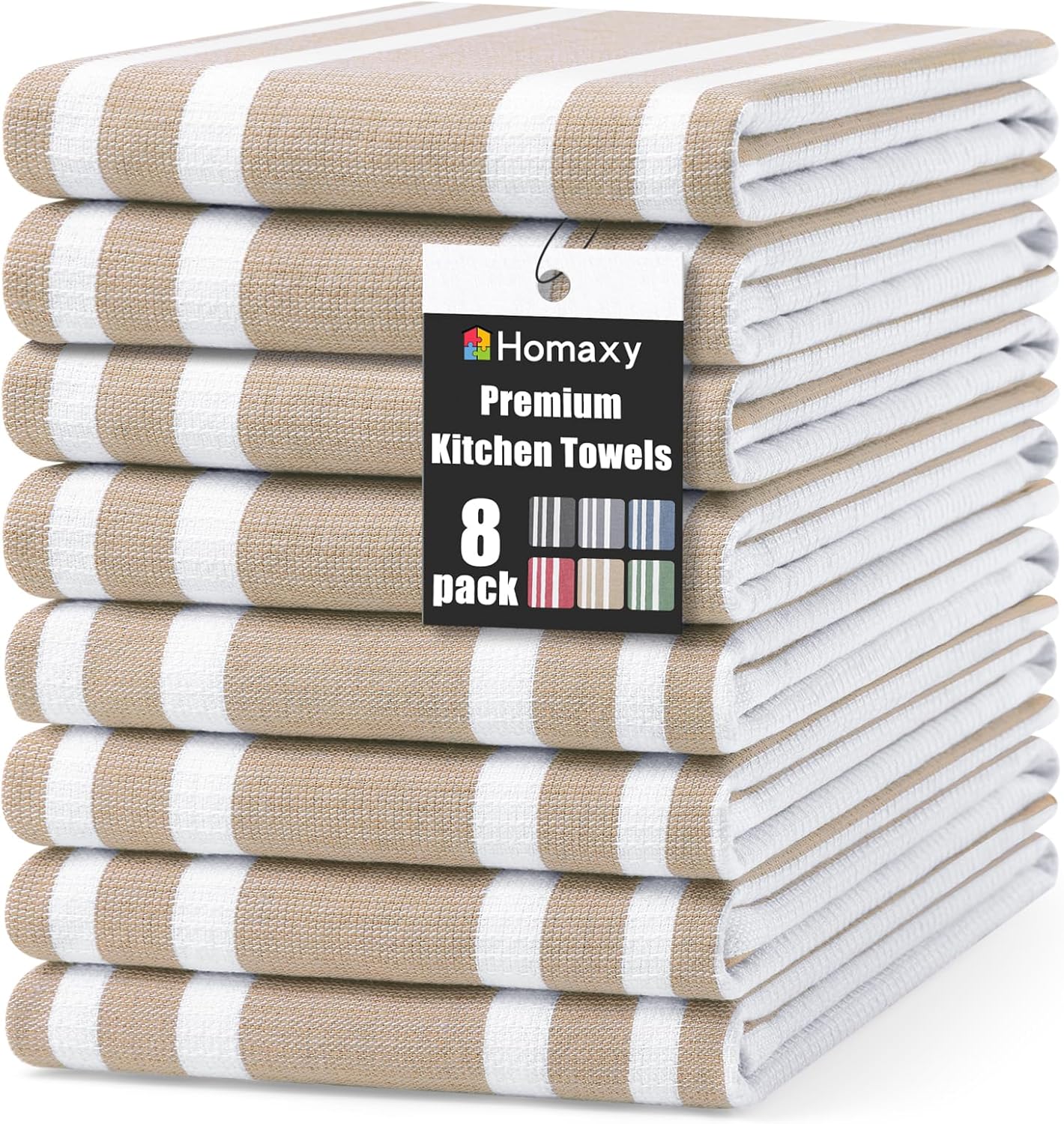 Homaxy Premium Kitchen Towels - Highly Absorbent Cotton Set