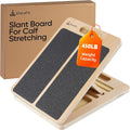 Adjustable Slant Board for Calf Stretching - Foldable Wooden Incline