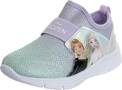 Disney Girls' Frozen Sneakers Light-Up Running Shoes for Kids